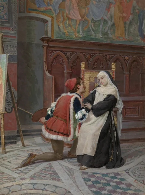 Pietro Aldi, A Painter and His Model