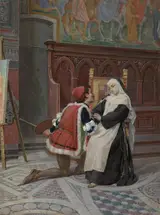 Pietro Aldi, A Painter and His Model