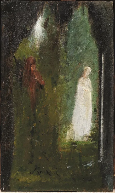 Daniele Ranzoni, Dante  und  Beatrice