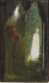 Daniele Ranzoni, Dante  und  Beatrice