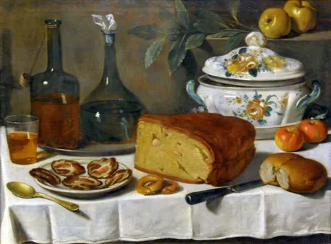 Carlo Magini, Still life with bottles.
