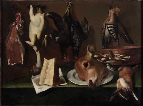 Carlo Magini, Still Life with a Calf's Head