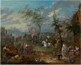 Jan Pieter van Bredael, Village Feast