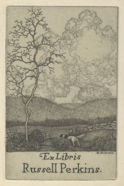 Ernest Haskell, Ex Libris Russell Perkins
