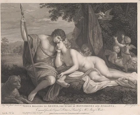 John Hall, Venus relating to Adonis the Story of Hippomenes and Atlanta