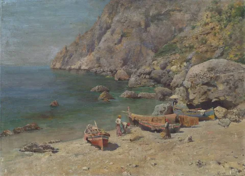Augusto Lovatti, View of Capri