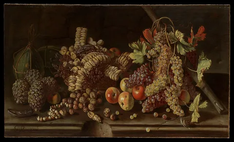 Giuseppe Ruoppolo, Still Life of Fruit and Nuts