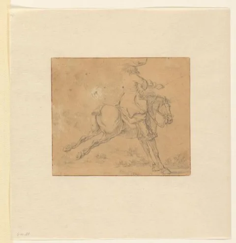 Jan Jacobsz. van der Stoffe, Ruiter op een achteruitslaand paard