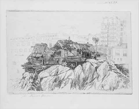 Mary Nimmo Moran, The Cliff Dwellers of New York