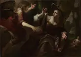 Gioacchino Assereto, The Angel appears to Hagar and Ishmael
