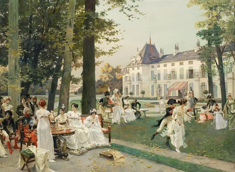 François Flameng, Reception at Malmaison in 1802