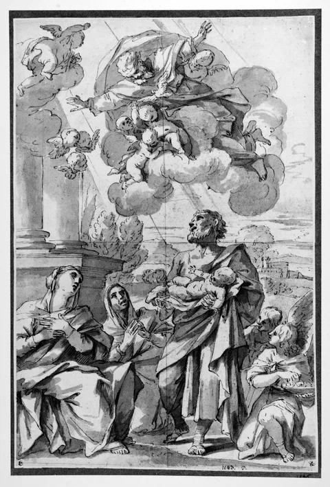 Luigi Garzi, Simeon with the Christ Child in his arms