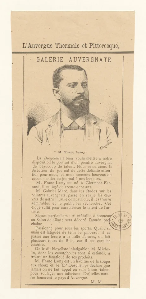 Georges Henri Rouault, Galerie auvergnate : M. Franc Lamy BOYER 1294