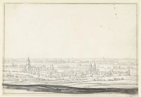 Aelbert Jacobsz. Cuyp, Panoramisch gezicht op Kleef en omgeving
