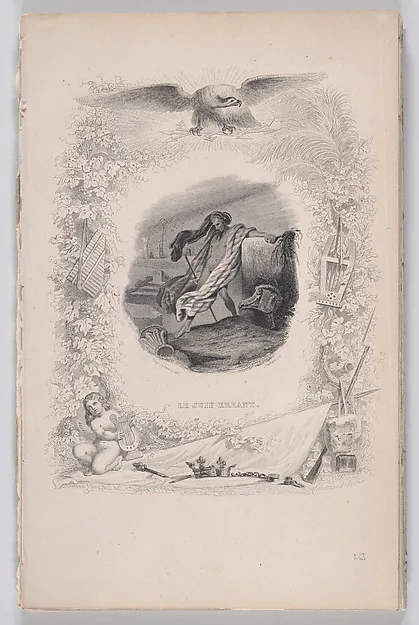 Tony Johannot, The Wandering Jew, from "The Songs of Béranger"