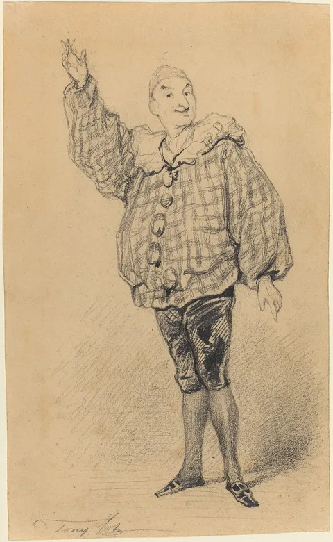 Tony Johannot, Lepeintre Ainé in the Role of Paillasse