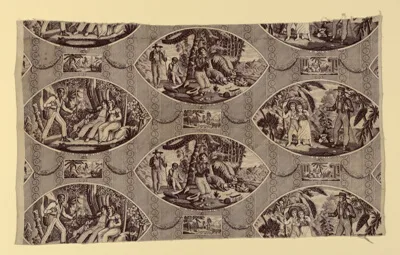 Tony Johannot, “Paul and Virginie” Furnishing Fabric