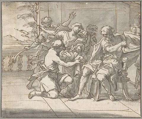 Daniel Seiter, Jacob Gives Joseph a Coat of Many Colors