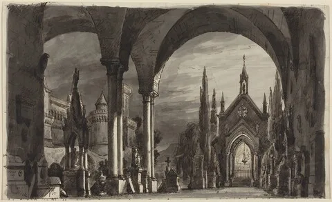 Romolo Liverani, Graveyard of the Ravenswoods, from "Lucia di Lammermoor"