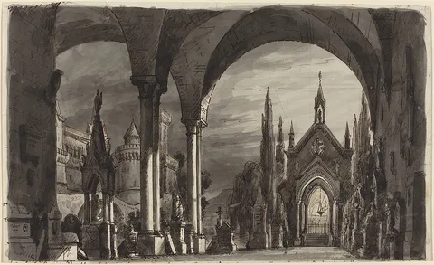 Romolo Liverani, Graveyard of the Ravenswoods, from "Lucia di Lammermoor"