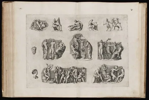 Enea Vico, Fragments from Ancient Cameos in the Grimani Collection [Plate I]