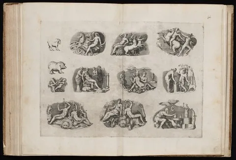 Enea Vico, Fragments from Ancient Cameos in the Grimani Collection [Plate III]