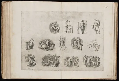 Enea Vico, Fragments from Ancient Cameos in the Grimani Collection [Plate II]