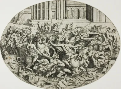 Enea Vico, The Battle of the Amazons