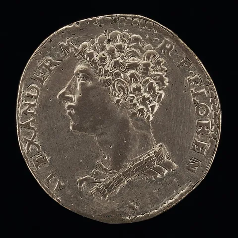 Benvenuto Cellini, Alessandro de' Medici, 1512-1537, 1st Duke of Florence 1523 [obverse]