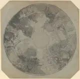 Thomas Couture, Study for the decoration of the ceiling of the Opéra Comique