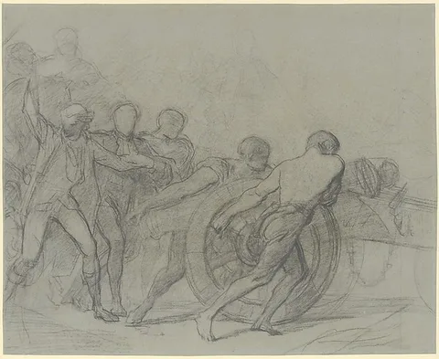 Thomas Couture, Study for "The Enrollment of the Volunteers of 1792"