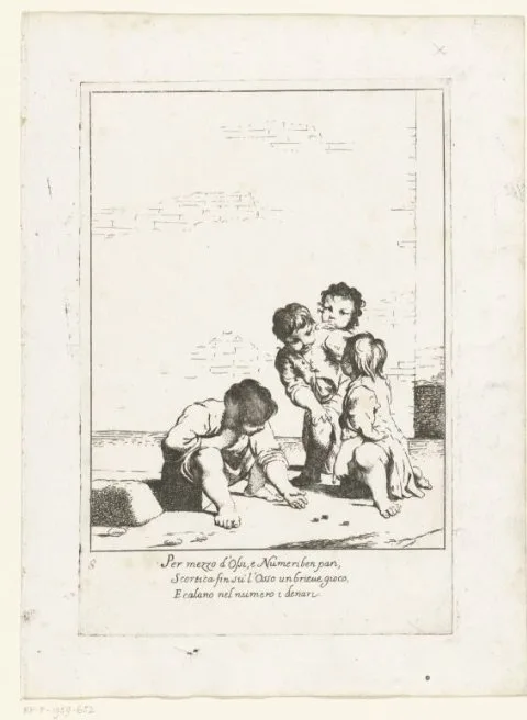 Giuseppe Maria Crespi, Kinderen spelen een dobbelspel