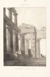 Jean-Baptiste Isabey, Galerie latérale d'un temple de Pestum