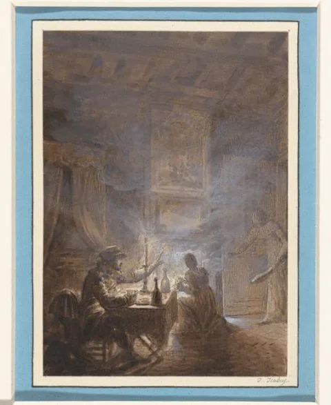Jean-Baptiste Isabey, De rokende haard