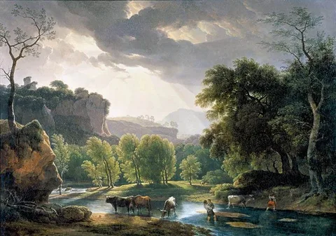 Hendrik Voogd, View of the Roman Campagna