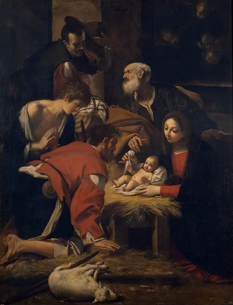 Giacomo Cavedone, The Adoration of the Shepherds