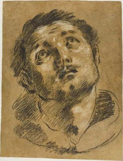 Giacomo Cavedone, Head of Saint Stephen: Study for the Martyrdom of Saint Stephen