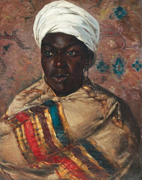 Cesare Biseo, Portrait of a young Oriental woman