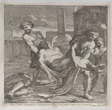 Guillaume Courtois, Abdon and Sennen carrying the early Christian martyrs off for burial