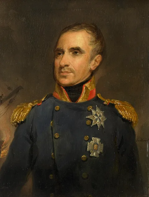 Jacobus Josephus Eeckhout, Portrait of Jonkheer Theodorus Frederik van Capellen, Vice-Admiral and Commander of the Dutch Squadron at Algiers in 1816