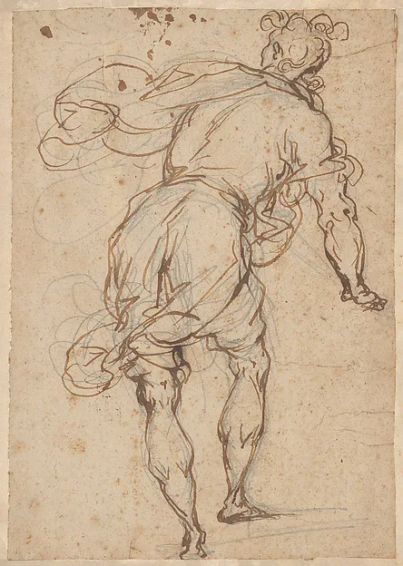 Alessandro Maganza, Male Figure Seen from Behind