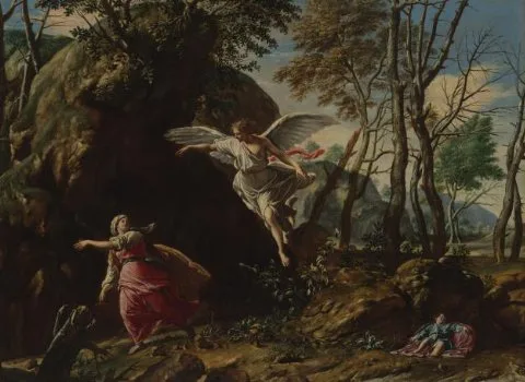 Francesco Cozza, Hagar and Ishmael in the Wilderness