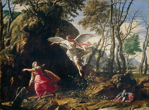 Francesco Cozza, Hagar and Ishmael in the Desert