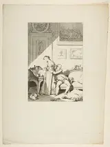 Jacques Aliamet, Contes et nouvelles en vers: A Femme avare galant Escroc, from "Les Contes de la Fontaine"