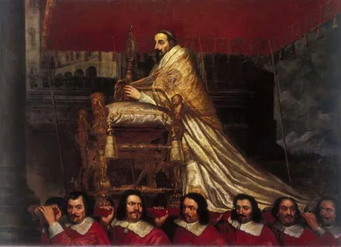 Giovanni Maria Morandi, Pope Alexander VII carried to the Corpus Domini procession