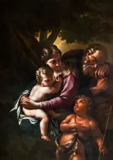 Nicola Vaccaro, Musée des Beaux-Arts de Narbonne - Sainte famille et saint Jean