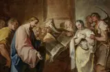 Nicolò Grassi, The Woman Taken in Adultery