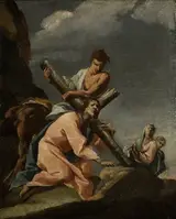 Nicolò Grassi, Christ falling under the Cross
