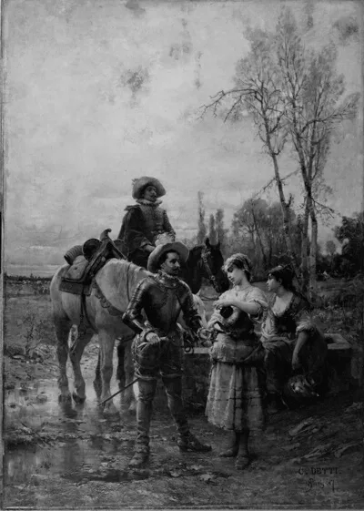 Cesare Augusto Detti, At the Fountain