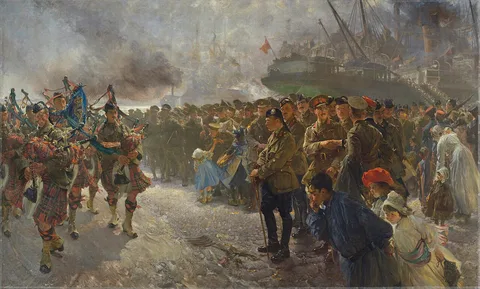 Edgar Bundy, Landing of the First Canadian Division at Saint-Nazaire, 1915